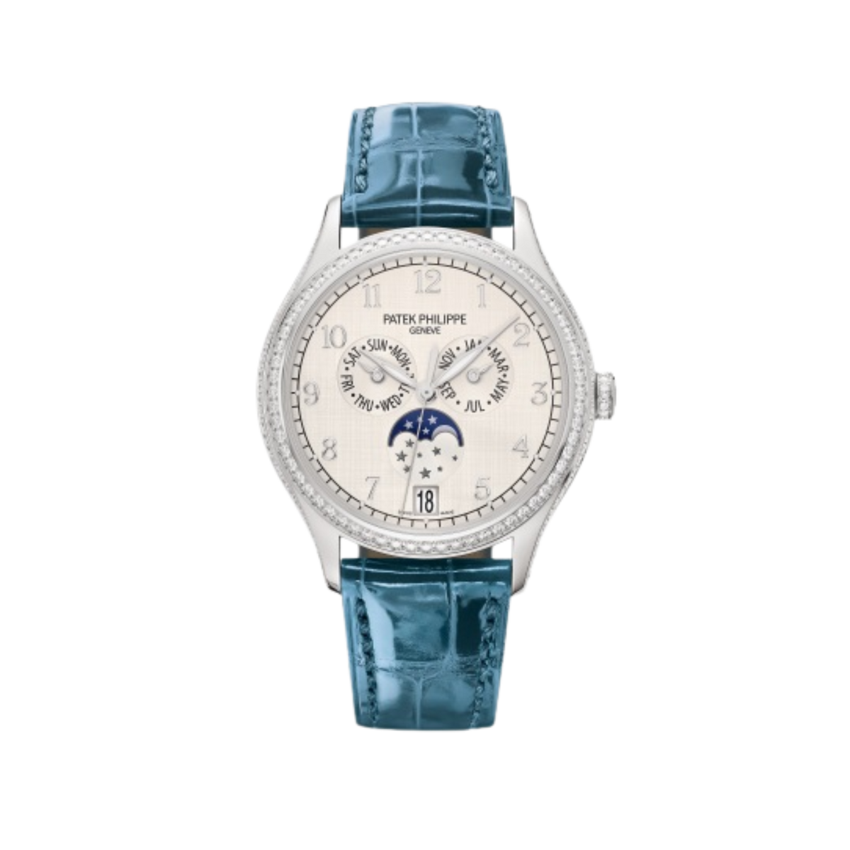 4947G-010 Patek Philippe Complications Annual Calendar Moon phases White Dial 38mm