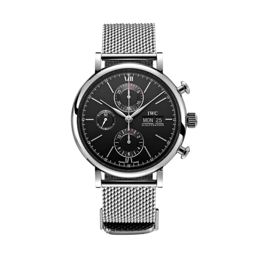 IW391030 IWC Portofino Chronograph Black Dial 42mm