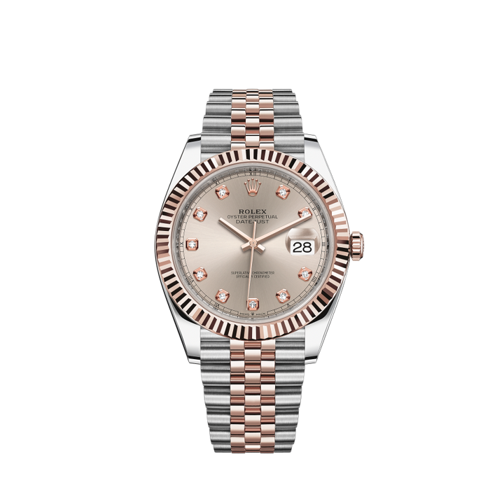 126331-0008 Rolex Datejust Jubilee Diamonds Sundust Dial 41mm