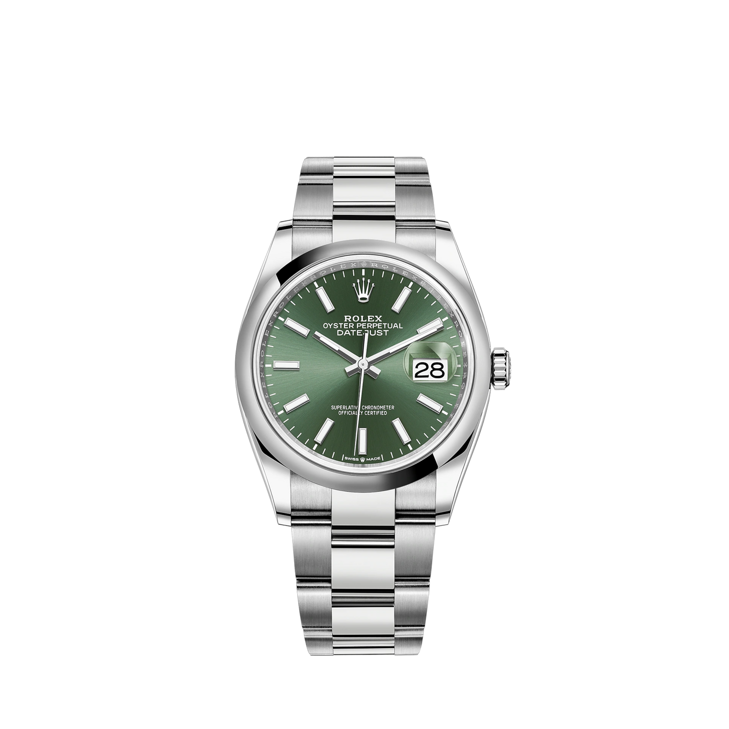 126200-0024 Rolex Datejust Oyster Green Dial 36mm