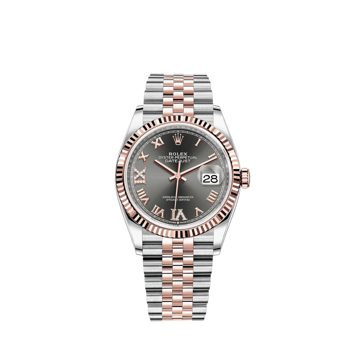 126231-0023 Rolex Datejust Grey Dial 36mm