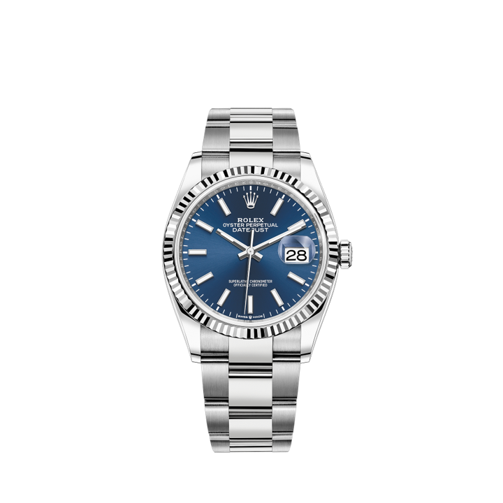 126234-0018 Rolex Datejust Oyster Blue Dial 36mm