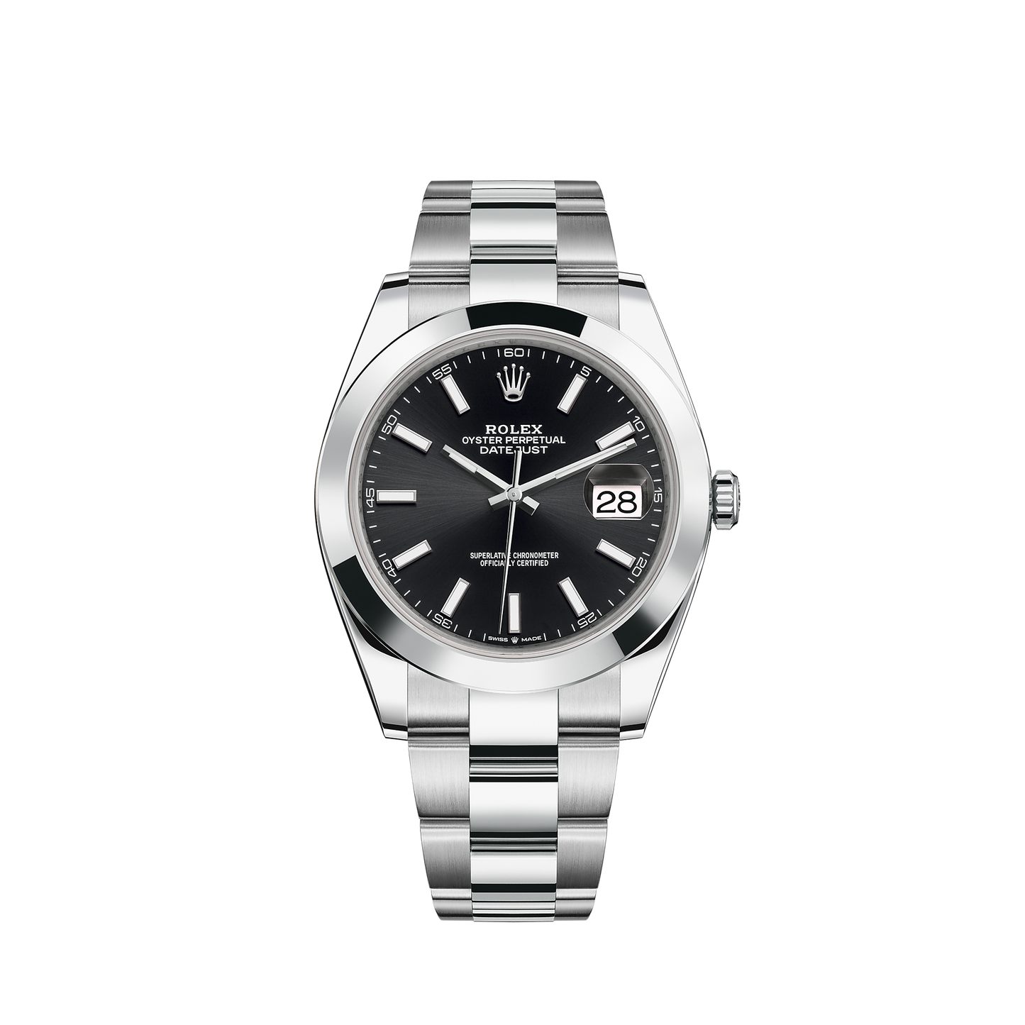 126300-0011 Rolex Datejust Oyster Black Dial 41mm