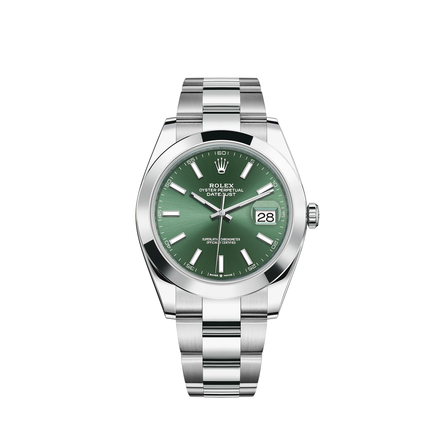 126300-0019 Rolex Datejust Oyster Green Dial 41mm