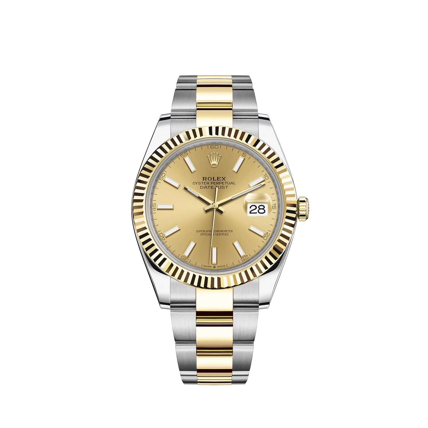 126333-0009 Rolex Datejust Oyster Champ Dial 41mm