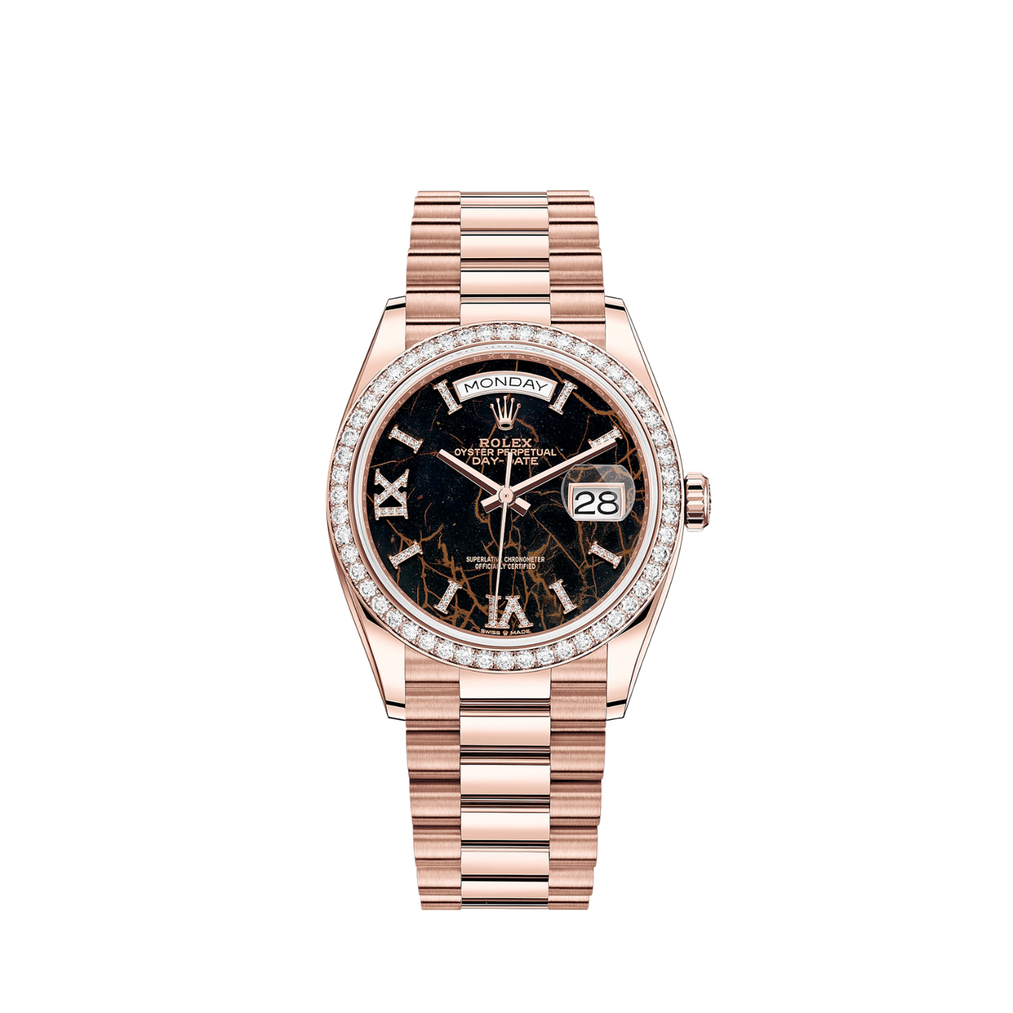 128345RBR-0044 Rolex Day Date Eisenkiesel Dial 36mm