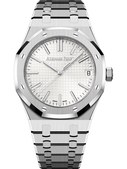 15510ST.OO.1320ST.03 Audemars Piguet Royal Oak "50th Anniversary" White Dial 41mm