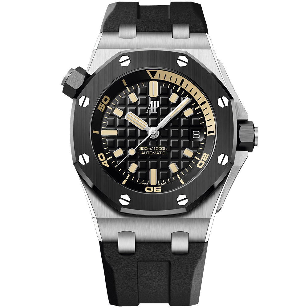 15720CN.OO.A002CA.01 Audemars Piguet Royal Oak Offshore Diver Black Dial 42mm