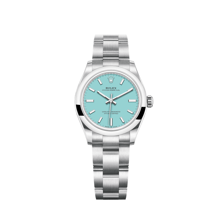 277200-0007 Rolex Oyster Perpetual Tiffany Blue Dial 31mm