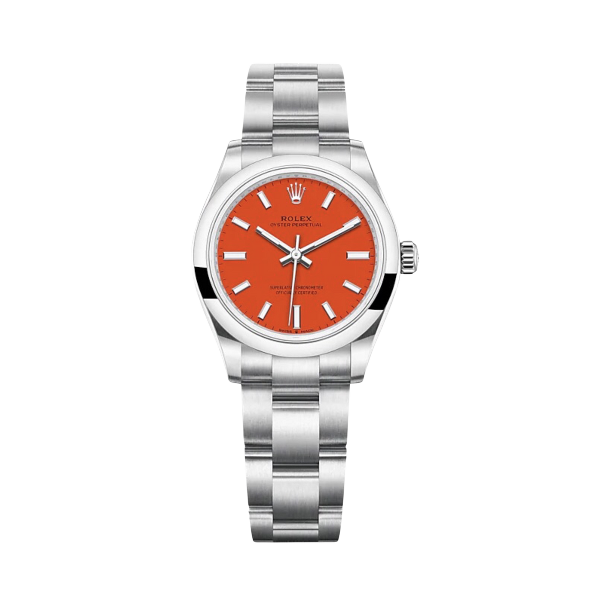 277200-0008 Rolex Oyster Perpetual Red Dial 31mm