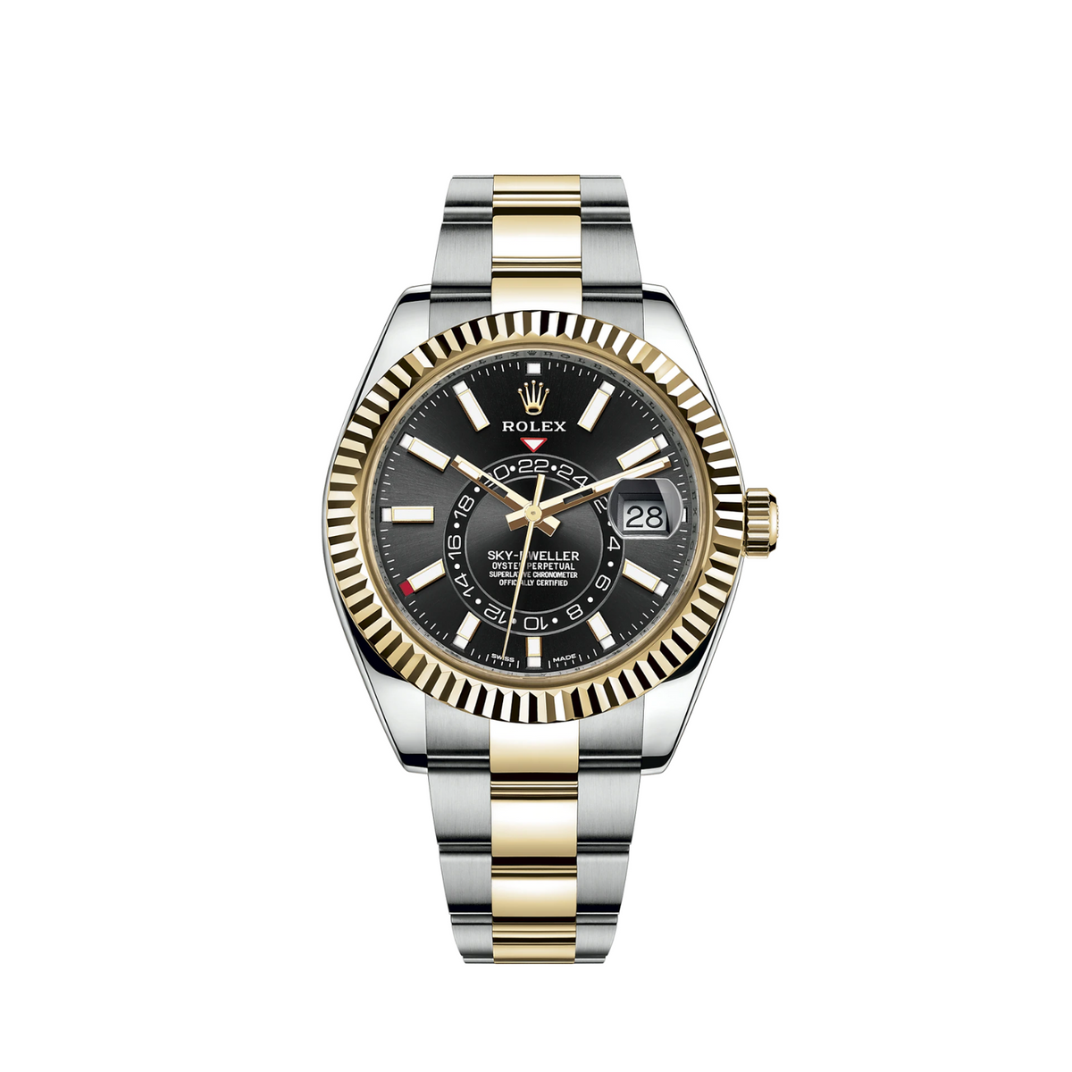 326933-0002 Rolex Sky-Dweller Black Dial 42mm