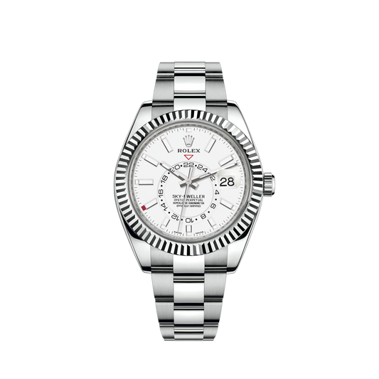 326934-0001 Rolex Sky-Dweller Oyster White Dial 42mm