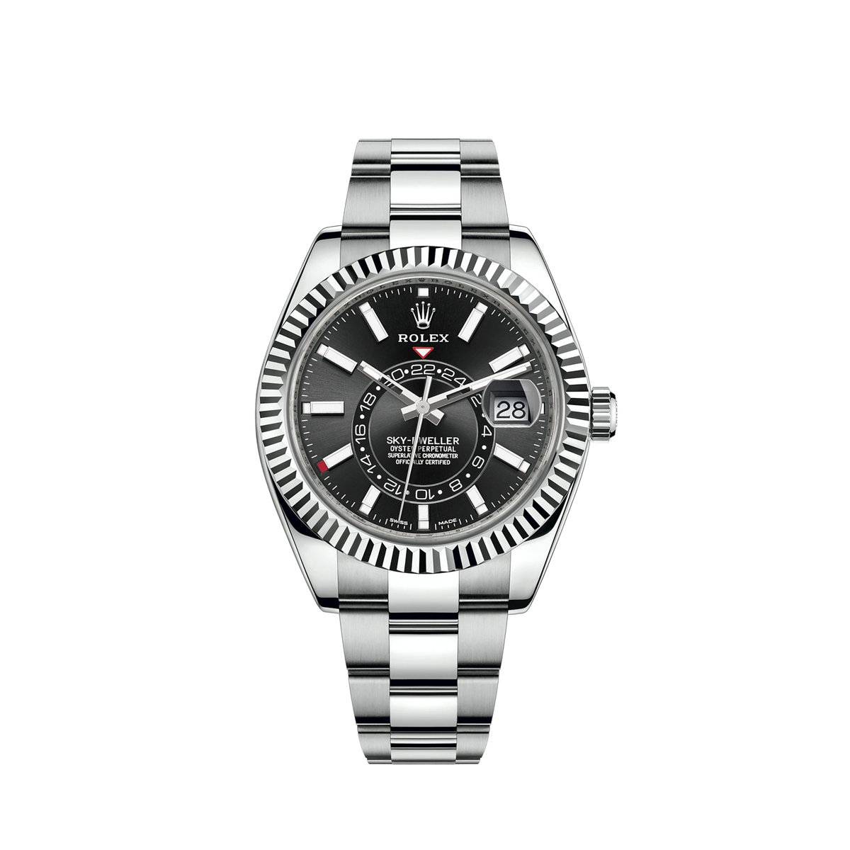 326934-0005 Rolex Sky-Dweller Oyster Black Dial 42mm