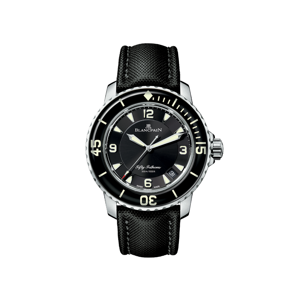 5015-1130-52A Blancpain Fifty Fathoms Automatique Black Dial 45mm