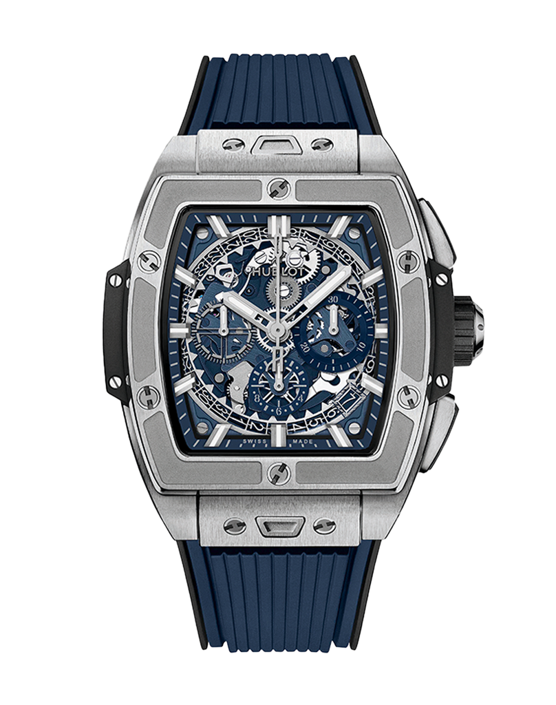 642.NL.7170.RX Hublot Spirit of Big Bang Titanium Blue Ceramic Sapphire Crystal Dial 42mm
