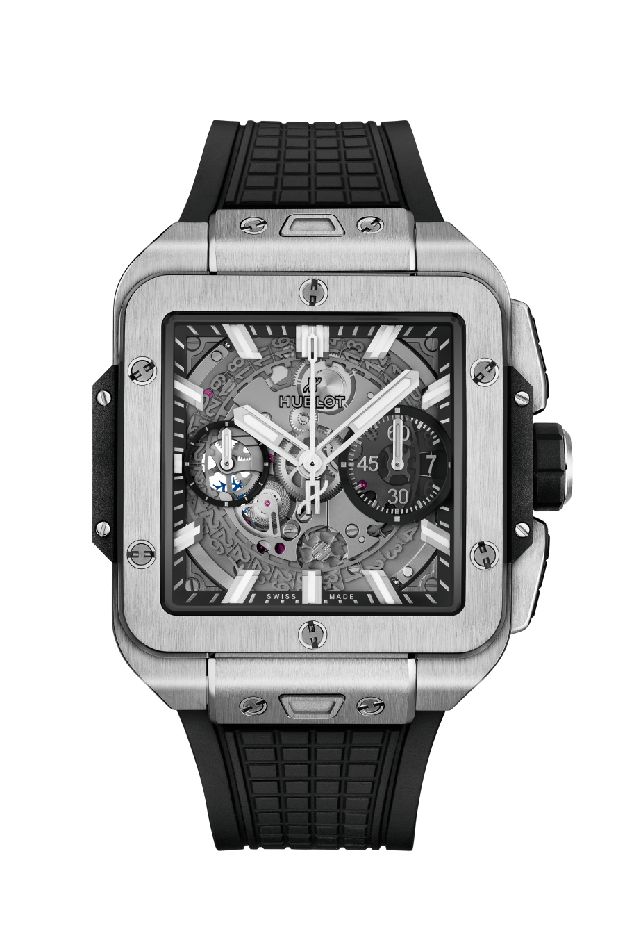 821.NX.0170.RX Hublot Square Bang Unico Titanium Sapphire Crystal Dial 42mm