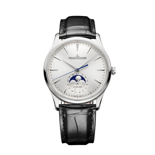 Q1368430 Jaeger-LeCoultre Master Ultra Thin Moon Sliver Dial 39mm