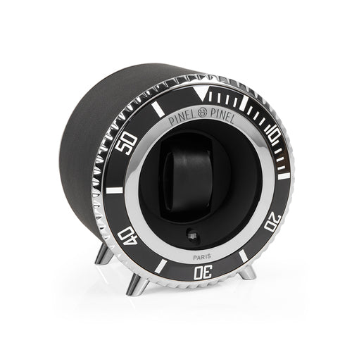 Watch Winder Sub Twin Sub Black Black Calfskin