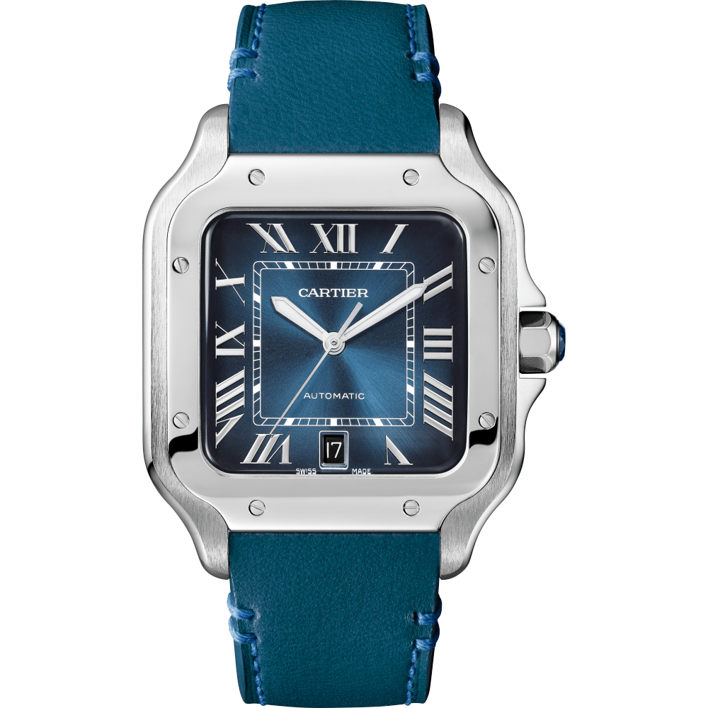 WSSA0030 Cartier Santos de Blue Dial 40mm