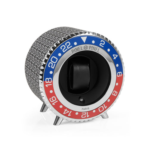 Watch Winder Gmt Twin Gmt Black Perfect Black Coated Canvas