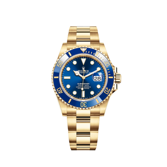 126618LB-0002 Rolex Submariner Date Yellow Gold Blue Dial 41mm