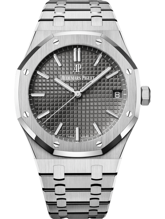 15500ST.OO.1220ST.02 Audemars Piguet Royal Oak Stainless Steel Grey Dial 41mm (Pre-Owned)
