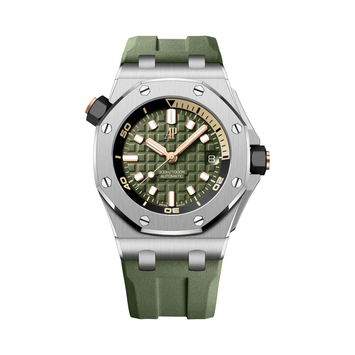 15720ST.OO.A052CA.01 Audemars Piguet Royal Oak Offshore Diver Khaki Green 42mm