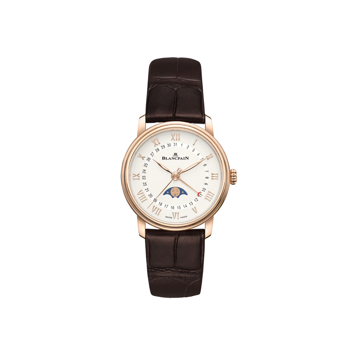 6126-3642-55A Blancpain Villeret Quantième Phases de Lune 33mm