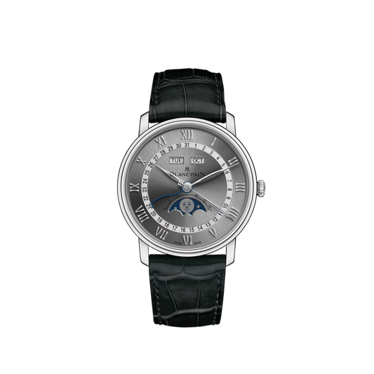 6654-1113-55B Blancpain Villeret Quantième Complet Grey Dial 40mm