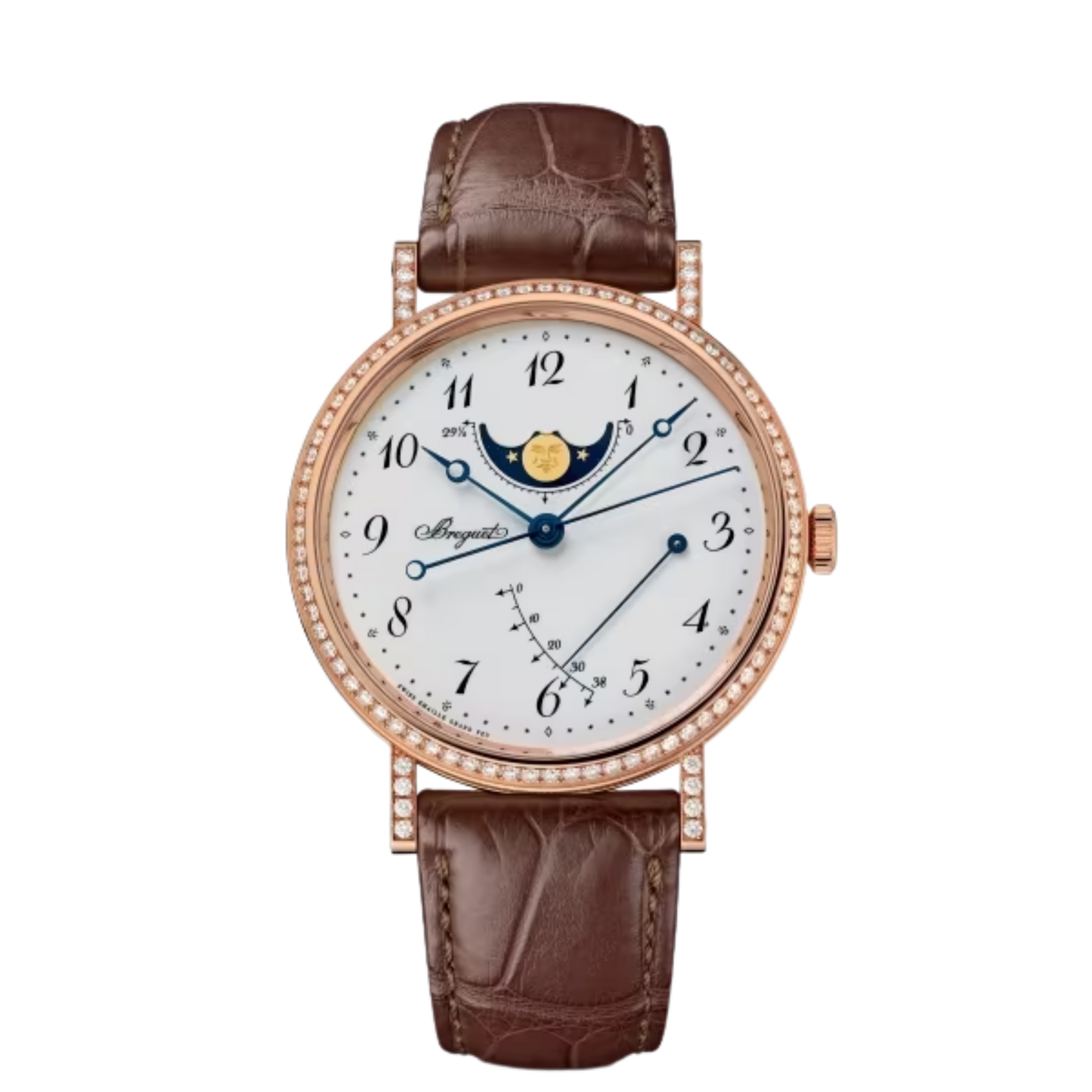 7788BR/29/9V6/DD00 Breguet Classique Moonphase Power Reserve White Dial 39mm