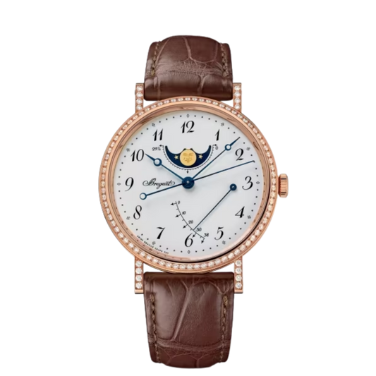 7788BR/29/9V6/DD00 Breguet Classique Moonphase Power Reserve White Dial 39mm