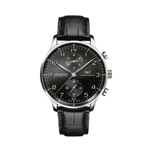 IW371447 IWC Portugieser Chronograph Black Dial 41mm