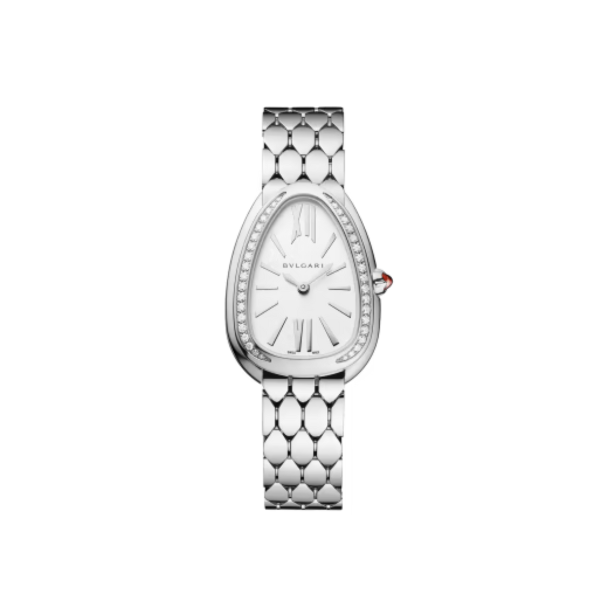 103361 Bulgari Serpenti Seduttori Diamonds White Dial 33mm