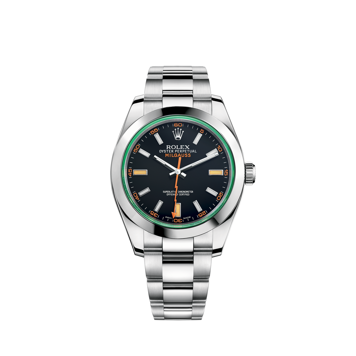 116400GV-0001 Rolex Milgauss Black Dial 40mm
