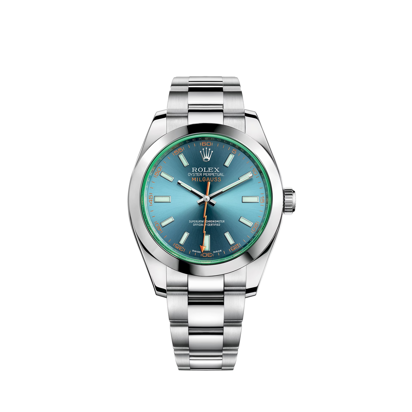 116400GV-0002 Rolex Milgauss Blue Dial 40mm