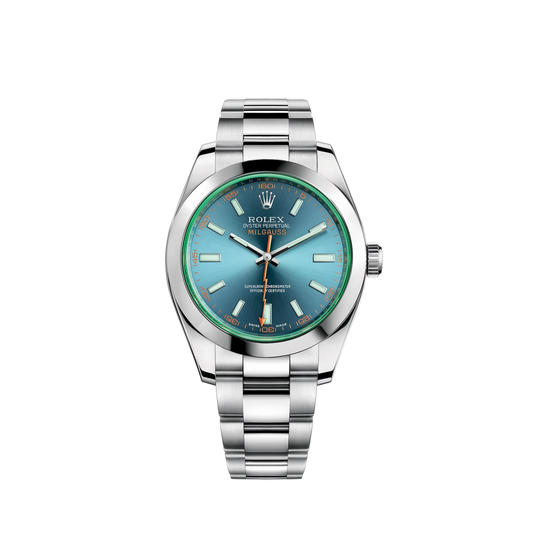 116400GV-0002 Rolex Milgauss Blue Dial 40mm