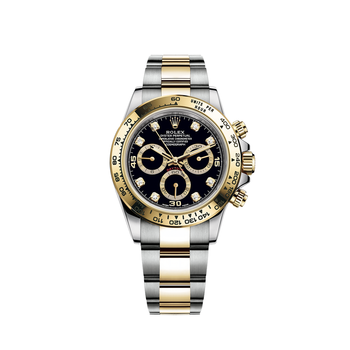 116503-0011 Rolex Cosmograph Daytona Diamonds Black Dial 40mm