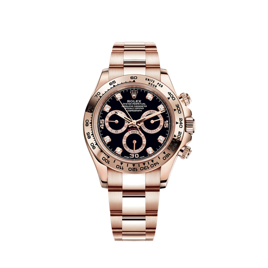 116505-0015 Rolex Cosmograph Daytona Diamonds Black Dial 40mm