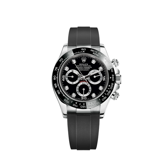 116519LN-0025 Rolex Cosmograph Daytona Diamonds Black Dial 40mm