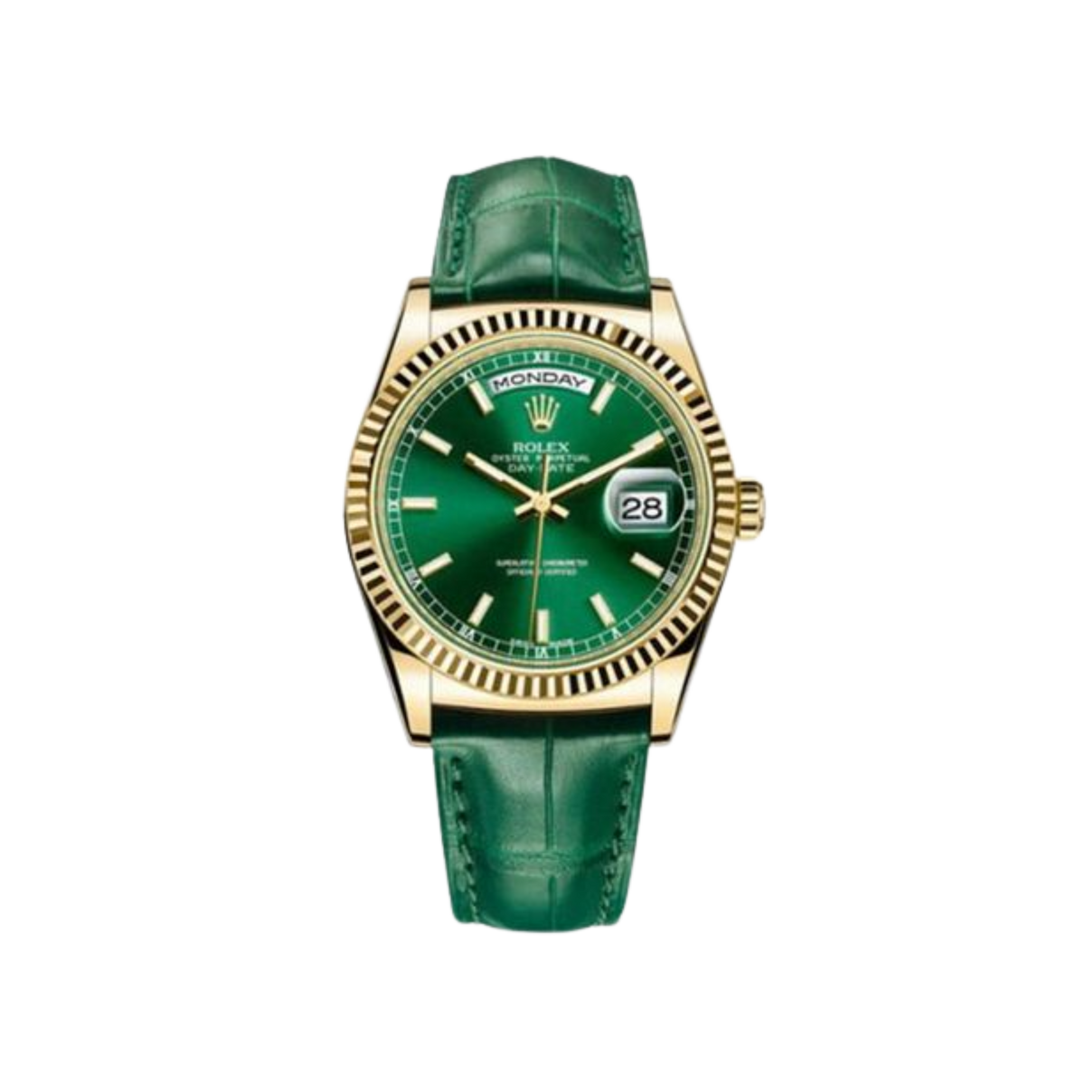 118138-0003 Rolex Day-Date Green Dial 36mm (Pre-Owned)