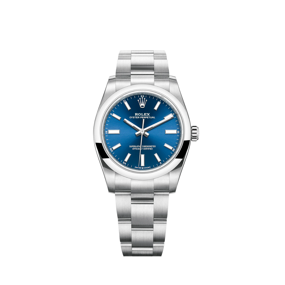 124200-0003 Rolex Oyster Perpetual Blue Dial 34mm