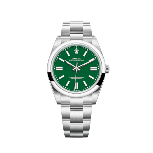 124300-0005 Rolex Oyster Perpetual Green Dail 41mm