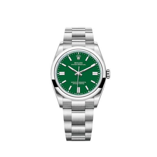 126000-0005 Rolex Oyster Perpetual Green Dial 36mm