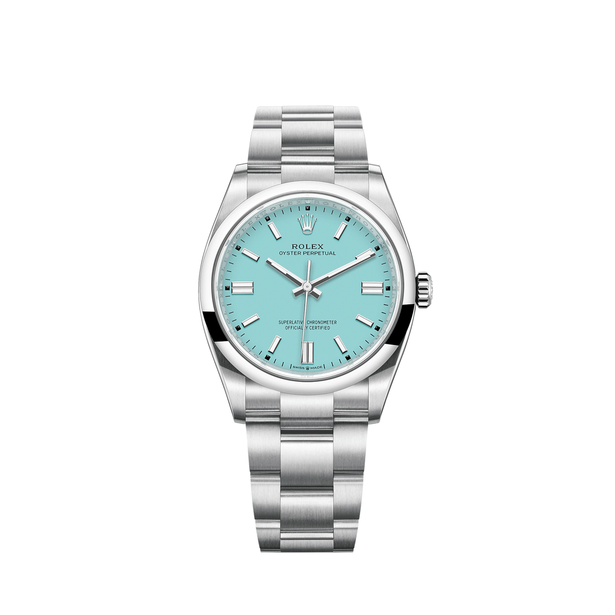 126000-0006 Rolex Oyster Perpetual Tiffany Blue Dial 36mm