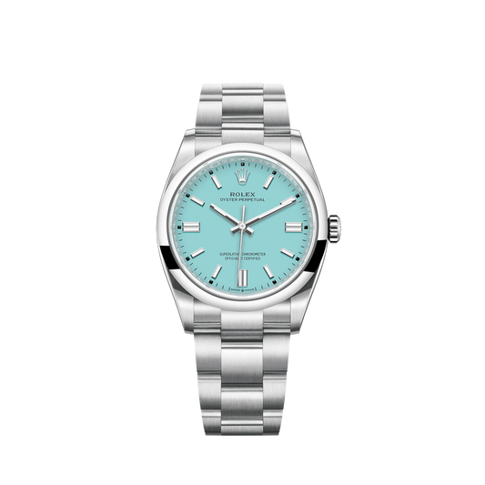 126000-0006 Rolex Oyster Perpetual Tiffany Blue Dial 36mm