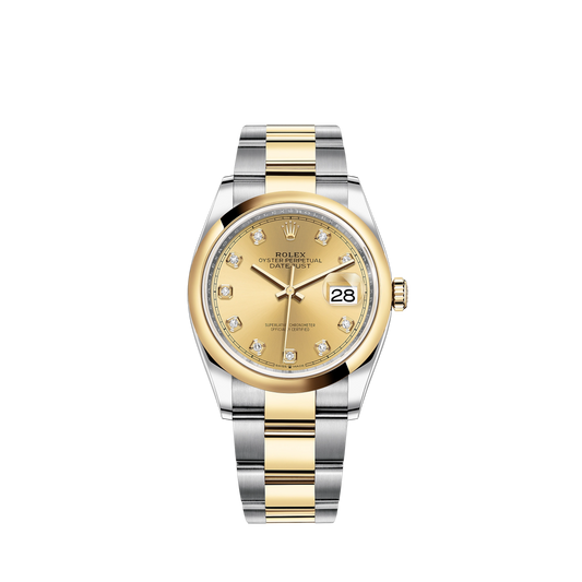 126203-0018 Rolex Datejust Champ Diamonds Dial 36mm