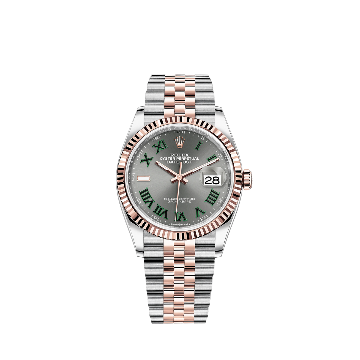 126231-0029 Rolex Datejust Grey Dial 36mm