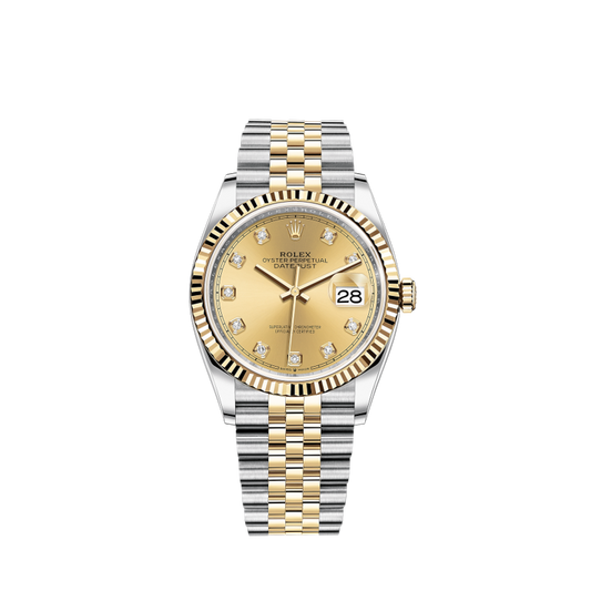 126233-0017 Rolex Oyster Perpetual Datejust Jubilee Champ Dial 36mm