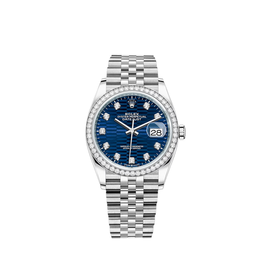 126284RBR-0049 Rolex Datejust Jubilee Fluted Blue Dial 36mm