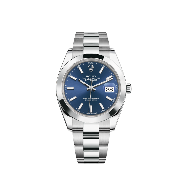126300-0001 Rolex Datejust Oyster Blue Dial 41mm